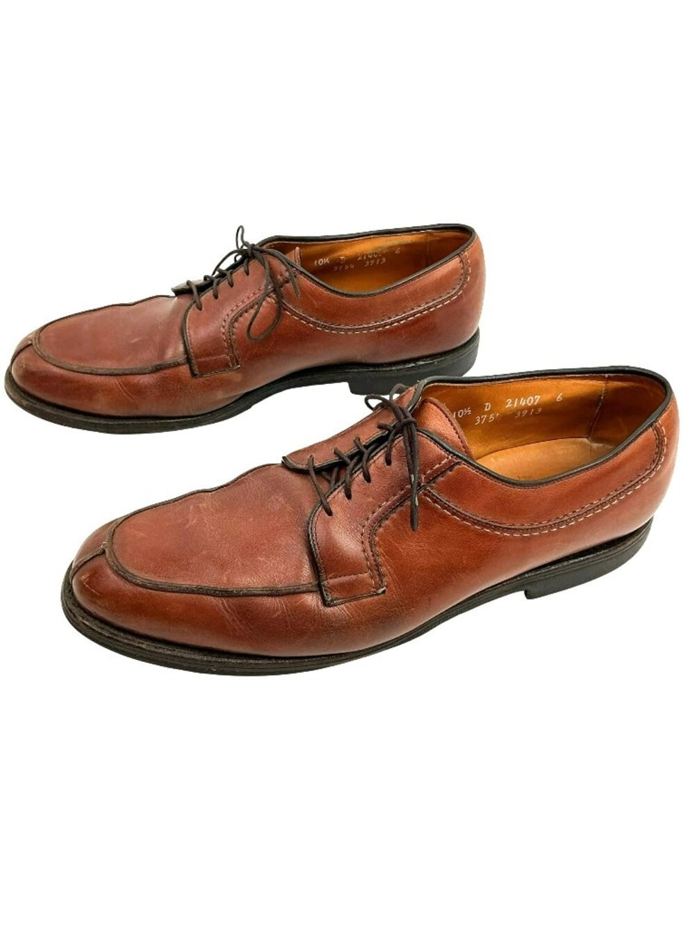 Allen Edmonds Stockbridge Split Toe Oxford Leather Lace Dress Shoes Mens 10.5 D